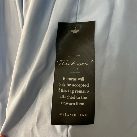 Melanie Lyne Size 4 Black& Blue Dress - Picture 7 of 7